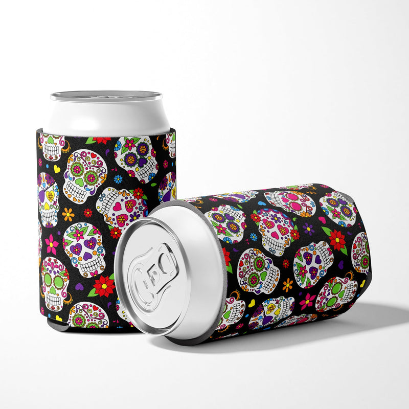 Day of the Dead Black Can or Bottle Hugger BB5116CC
