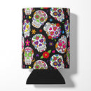Day of the Dead Black Can or Bottle Hugger BB5116CC