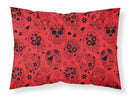 Day of the Dead Red Standard Pillowcase Lightweight Super Soft Easy Care Decorative Artwork Pillowcase, Standard