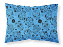 Day of the Dead Blue Standard Pillowcase Lightweight Super Soft Easy Care Decorative Artwork Pillowcase, Standard