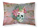 Day of the Dead Skull Flowers Standard Pillowcase Lightweight Super Soft Easy Care Decorative Artwork Pillowcase, Standard