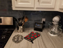 Strawberries on Gray Oven Mitt Heat Resistant Thick Oven Mitt for Hot Pans and Oven, Kitchen Mitt Protect Hands, Cooking Baking Glove