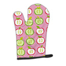Apples on Pink Oven Mitt Heat Resistant Thick Oven Mitt for Hot Pans and Oven, Kitchen Mitt Protect Hands, Cooking Baking Glove