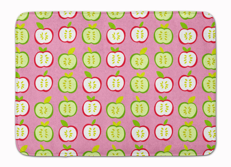 Apples on Pink Machine Washable Memory Foam Mat BB5141RUG