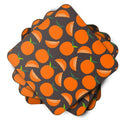Oranges on Gray Foam Coasters Set of 4 Cup Coasters for Indoor Outdoor, Tabletop Protection, Anti Slip, Mouse pad Material