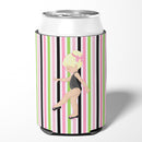 Ballerina Blonde Point Can or Bottle Hugger Cooler Sleeve for Standard 12 oz Cans, Insulated Foam Beer & Soda Can Hugger Reusable