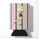 Ballerina Blonde Point Can or Bottle Hugger Cooler Sleeve for Standard 12 oz Cans, Insulated Foam Beer & Soda Can Hugger Reusable