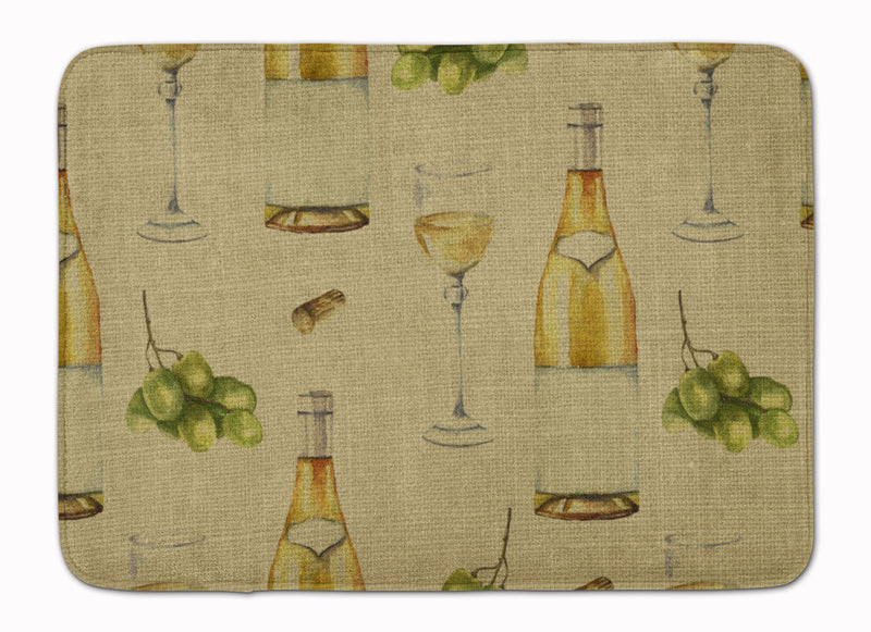 White Wine on Linen Machine Washable Memory Foam Mat BB5194RUG