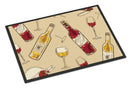 Red and White Wine Doormat Indoor Outdoor 24H X 36W Front Door Mat Rugs for Entryway, Non Slip Washable Low Pile,