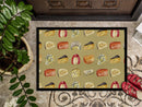 Cheeses Doormat Indoor Outdoor 24H X 36W Front Door Mat Rugs for Entryway, Non Slip Washable Low Pile,