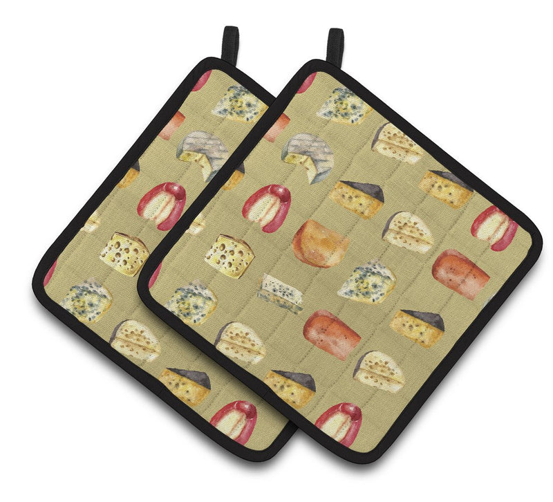 Cheeses Pair of Pot Holders BB5199PTHD