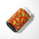 Lemons, Limes and Oranges Can or Bottle Hugger Cooler Sleeve for Standard 12 oz Cans, Insulated Foam Beer & Soda Can Hugger Reusable