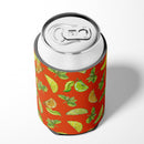 Lemons, Limes and Oranges Can or Bottle Hugger Cooler Sleeve for Standard 12 oz Cans, Insulated Foam Beer & Soda Can Hugger Reusable