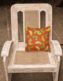 Lemons, Limes and Oranges Decorative Throw Pillow 18x18 Indoor Outdoor Accent Cushion, Fabric Cover with Insert for Sofa, Bed, Porch & Living Room