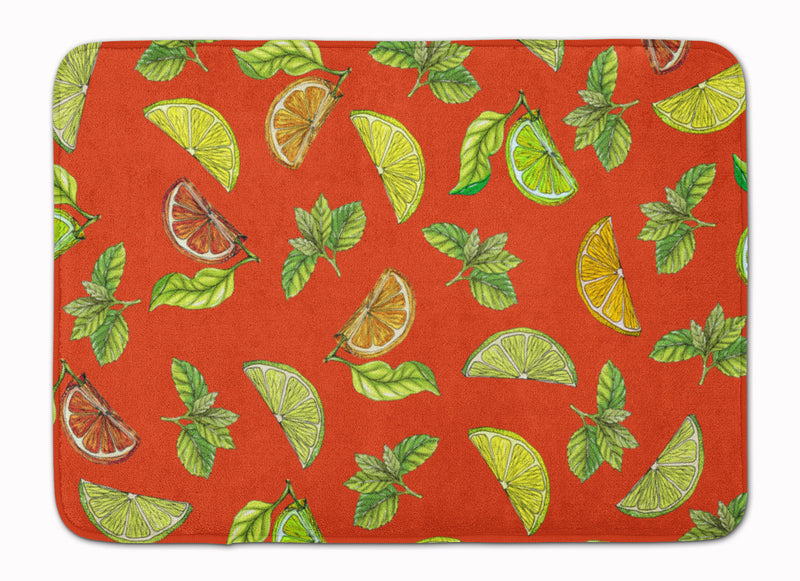 Lemons, Limes and Oranges Machine Washable Memory Foam Mat BB5205RUG