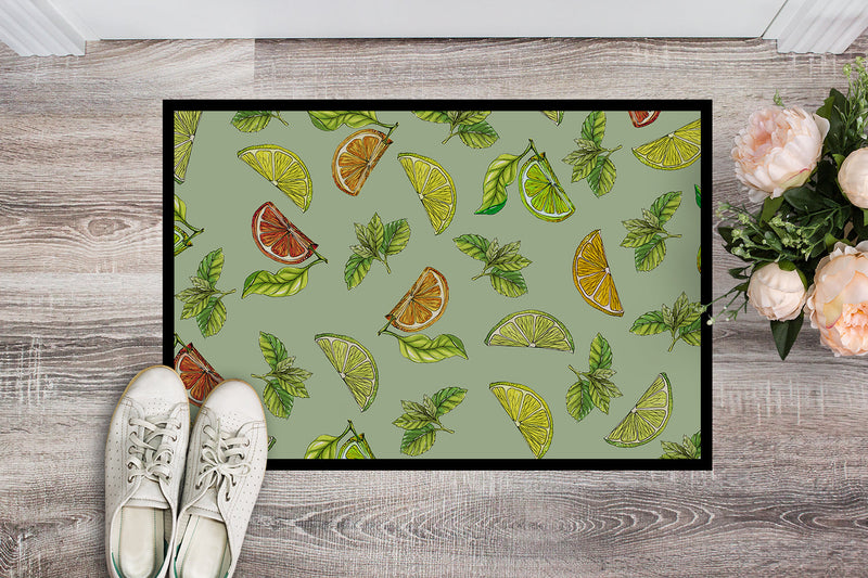 Lemons, Limes and Oranges Indoor or Outdoor Mat 18x27 BB5206MAT