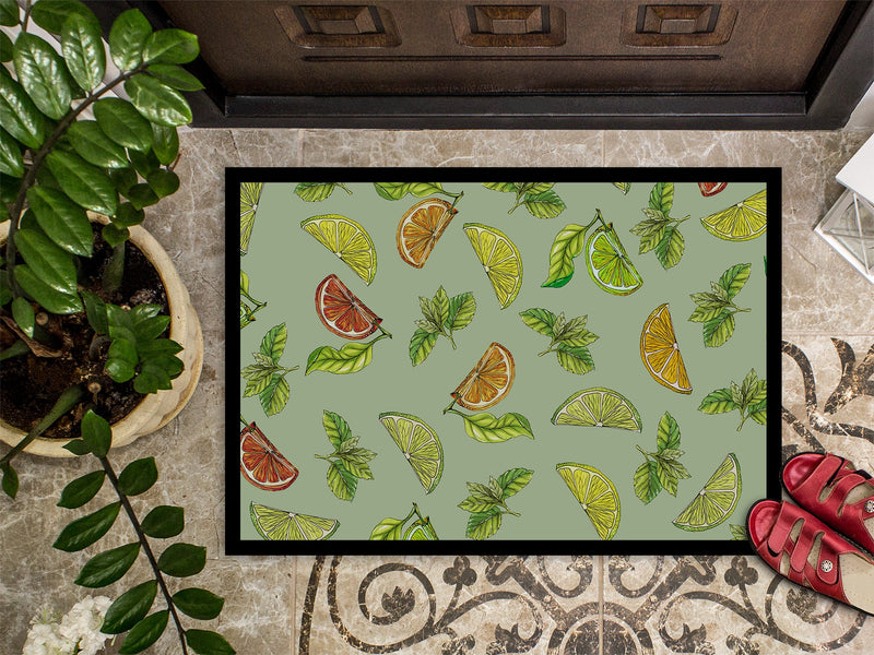 Lemons, Limes and Oranges Indoor or Outdoor Mat 18x27 BB5206MAT