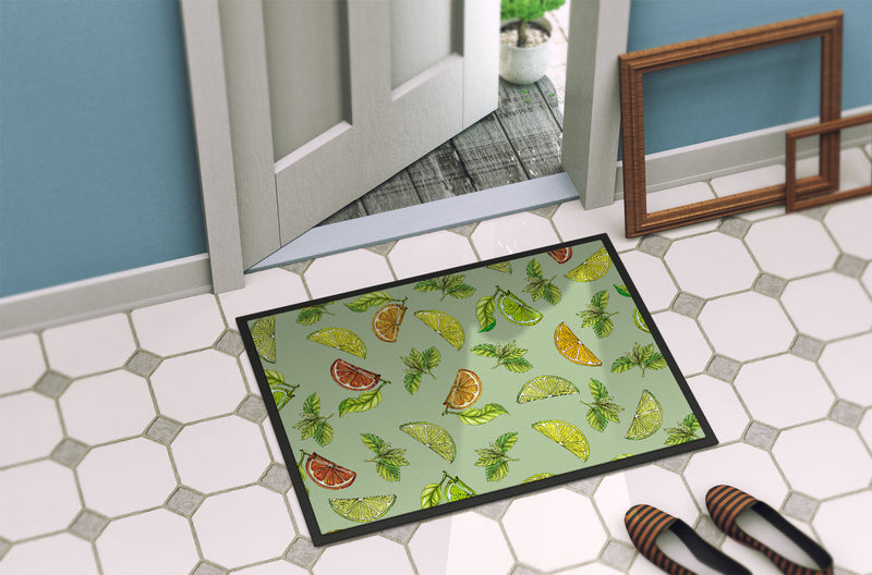 Lemons, Limes and Oranges Indoor or Outdoor Mat 18x27 BB5206MAT