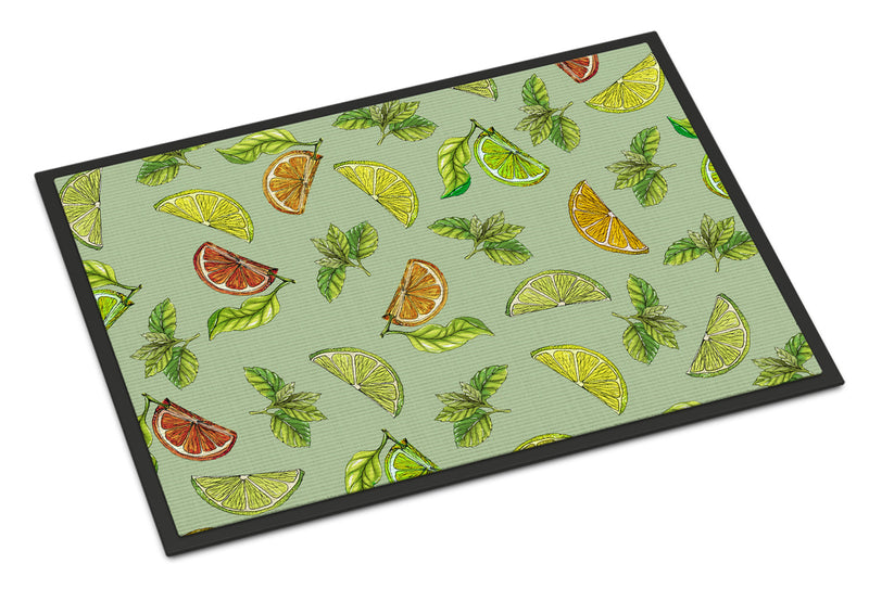 Lemons, Limes and Oranges Indoor or Outdoor Mat 18x27 BB5206MAT