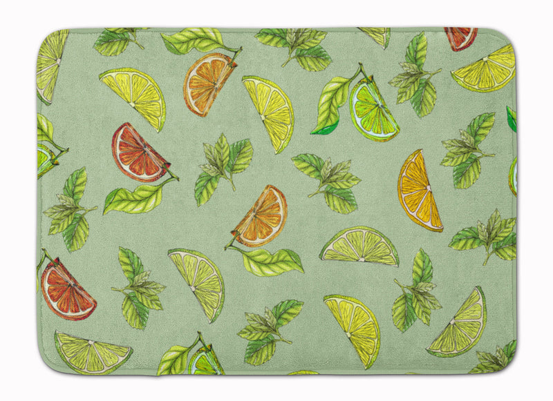 Lemons, Limes and Oranges Machine Washable Memory Foam Mat BB5206RUG