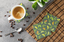 Lemons, Limes and Oranges Foam Coasters Set of 4 Cup Coasters for Indoor Outdoor, Tabletop Protection, Anti Slip, Mouse pad Material
