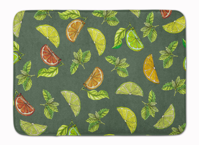 Lemons, Limes and Oranges Machine Washable Memory Foam Mat BB5207RUG