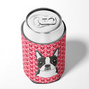 Boston Terrier Hearts Can or Bottle Hugger BB5273CC