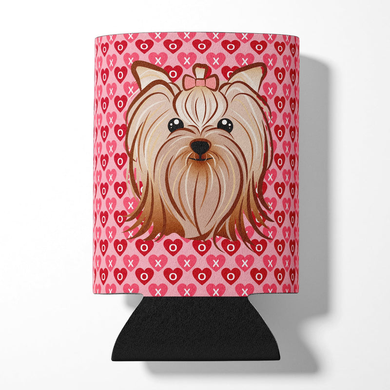 Yorkie Yorkishire Terrier Hearts Can or Bottle Hugger BB5274CC