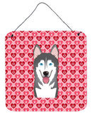 Alaskan Malamute Hearts Wall or Door Hanging Prints BB5288DS66