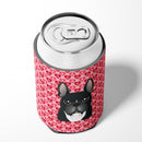 French Bulldog Can or Bottle Hugger Cooler Sleeve for Standard 12 oz Cans, Insulated Foam Beer & Soda Can Hugger Reusable