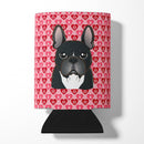French Bulldog Can or Bottle Hugger Cooler Sleeve for Standard 12 oz Cans, Insulated Foam Beer & Soda Can Hugger Reusable