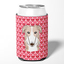 Borzoi Hearts Can or Bottle Hugger BB5298CC