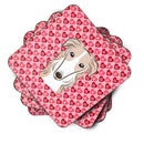 Borzoi Hearts Foam Coaster  BB5298FC