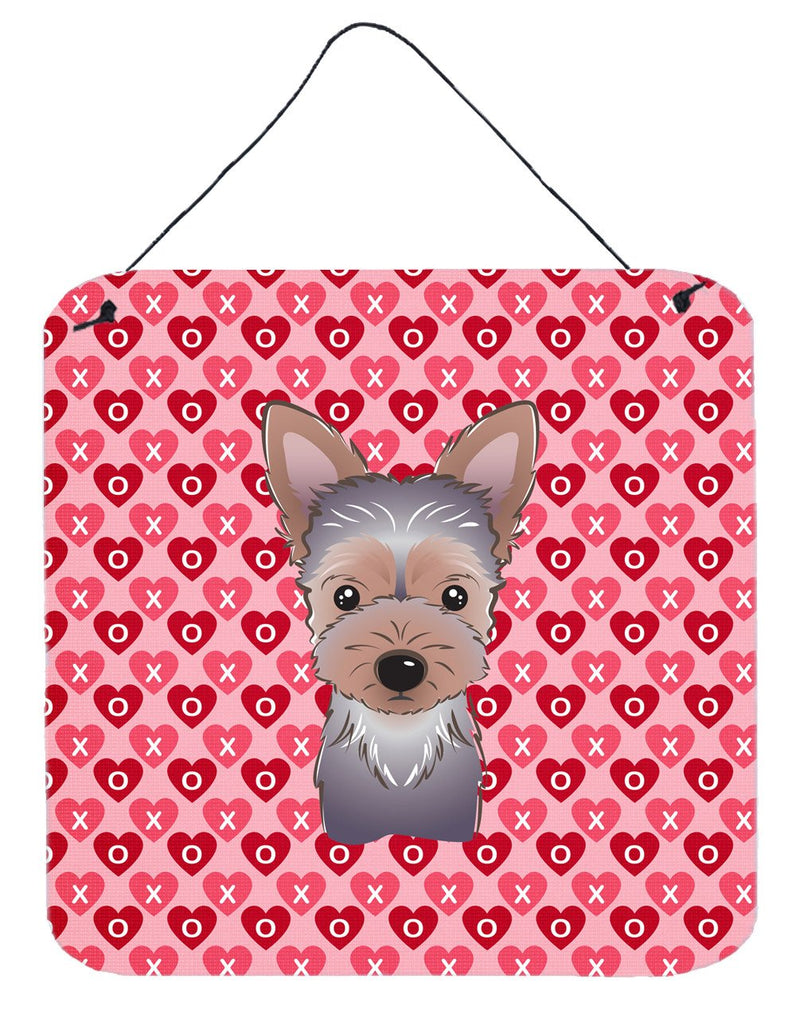 Yorkie Puppy Hearts Wall or Door Hanging Prints BB5302DS66