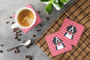 Bernese Mountain Dog Foam Coasters Set of 4 Cup Coasters for Indoor Outdoor, Tabletop Protection, Anti Slip, Mouse pad Material