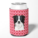 Border Collie Hearts Can or Bottle Hugger BB5311CC