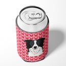 Border Collie Hearts Can or Bottle Hugger BB5311CC