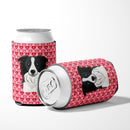 Border Collie Hearts Can or Bottle Hugger BB5311CC