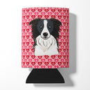 Border Collie Hearts Can or Bottle Hugger BB5311CC