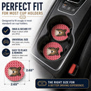 Sheltie Set of 2 Cup Holder Car Coasters Absorbent Round Sandstone Coasters Gifts for Men or Women, 2.5, Multicolor