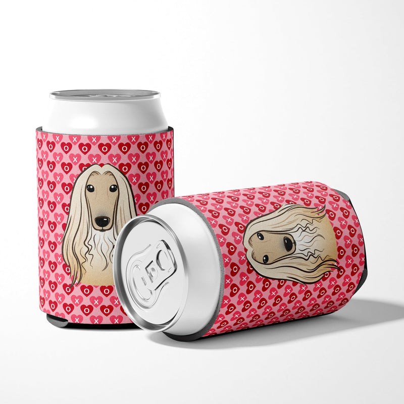 Afghan Hound Hearts Can or Bottle Hugger BB5314CC