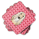 Afghan Hound Hearts Foam Coaster  BB5314FC