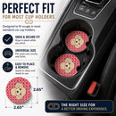 Buff Poodle Set of 2 Cup Holder Car Coasters Absorbent Round Sandstone Coasters Gifts for Men or Women, 2.5, Multicolor