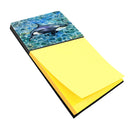 Killer Whale Orca Watercolor Sticky Note Holder Refillable Dispenser Desk Accessory 3x3 Pad Gift