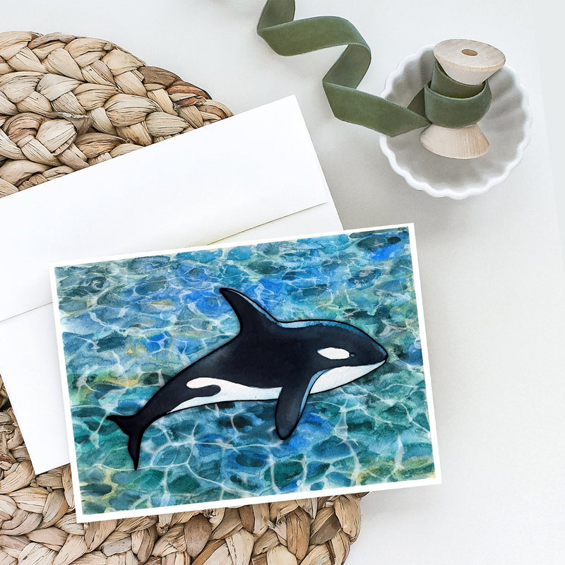 Killer Whale Orca Greeting Cards and Envelopes Pack of 8