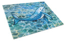 Humpback Whale Cutting Board Tempered Glass Kitchen Cutting Surface, Heat Resistant Chopping, Non-Slip Feet, Food Prep & Serving