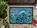 Dolphin Doormat Indoor Outdoor 18H X 27W Front Door Mat Rugs for Entryway, Non Slip Washable