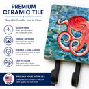 Octopus Leash or Key Holder Wall Hooks, Coat Rack Wall Mount, for Hanging Keys, Towels, Aprons, Leashes