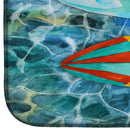 Surf Boards on the Water Dish Drying Mat Absorbent Dish Drying Mat Pad for Kitchen Counter Dish Drainer Mat for Countertop, 14 x 21", Multicolor