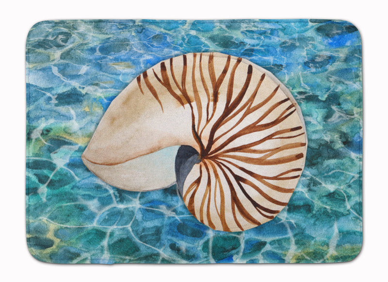 Sea Shell and Water Machine Washable Memory Foam Mat BB5368RUG